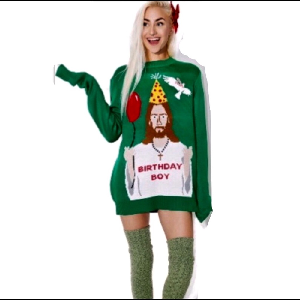 HAPPY BIRTHDAY JESUS SWEATER